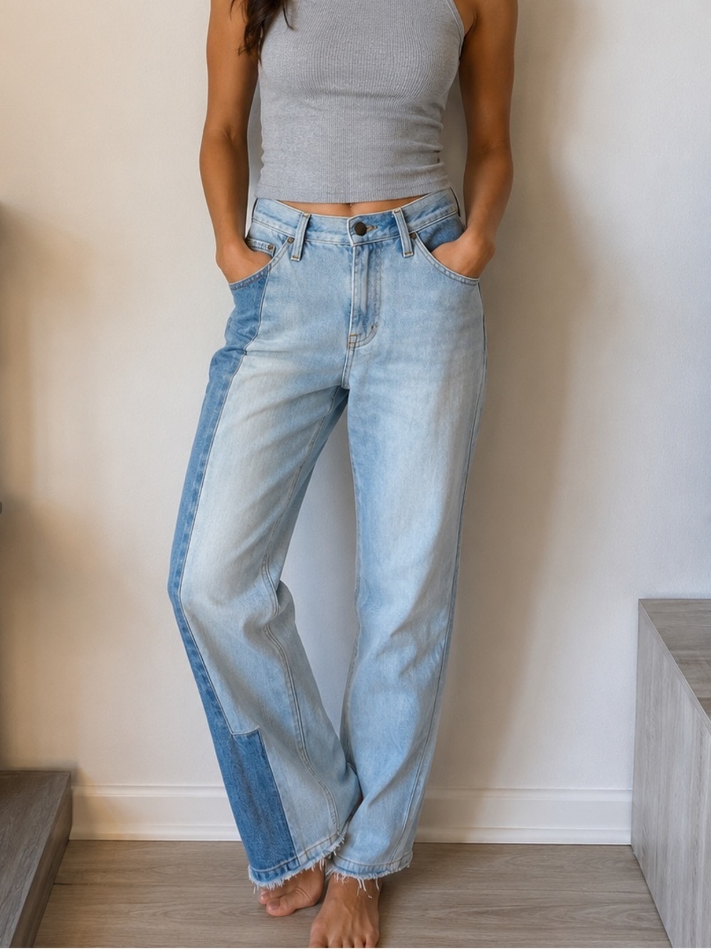Frame Denim Le Garcon Unmatched Straight Women’s Size 25 Jeans